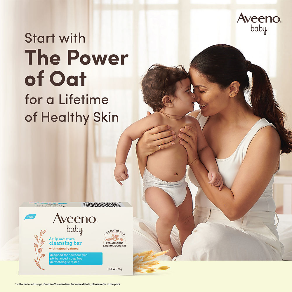 Aveeno Baby DM Cleansing Bar, 75g