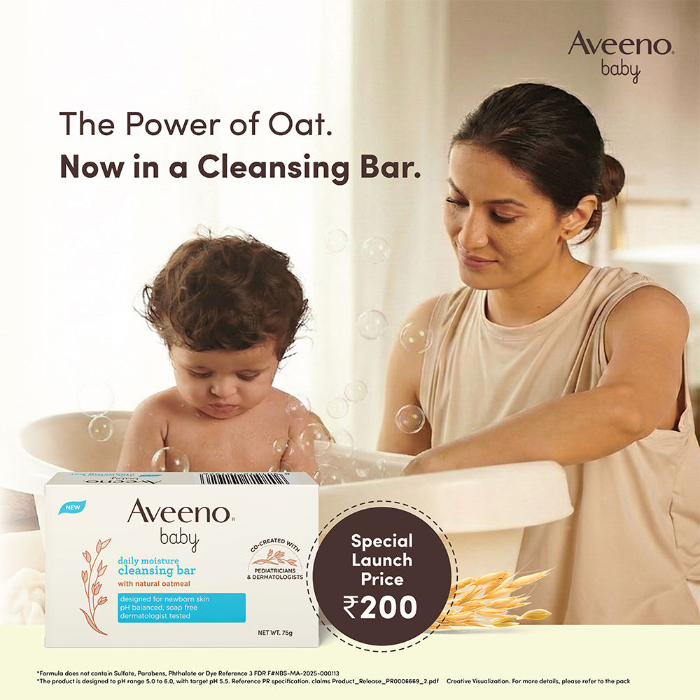 Aveeno Baby DM Cleansing Bar, 75g