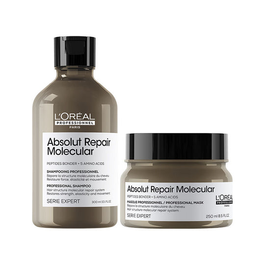 L'Oreal Professionnel Absolut Repair Molecular Sulfate-Free Shampoo, 300ml & Mask, 250ml Combo Buy at Indicrest