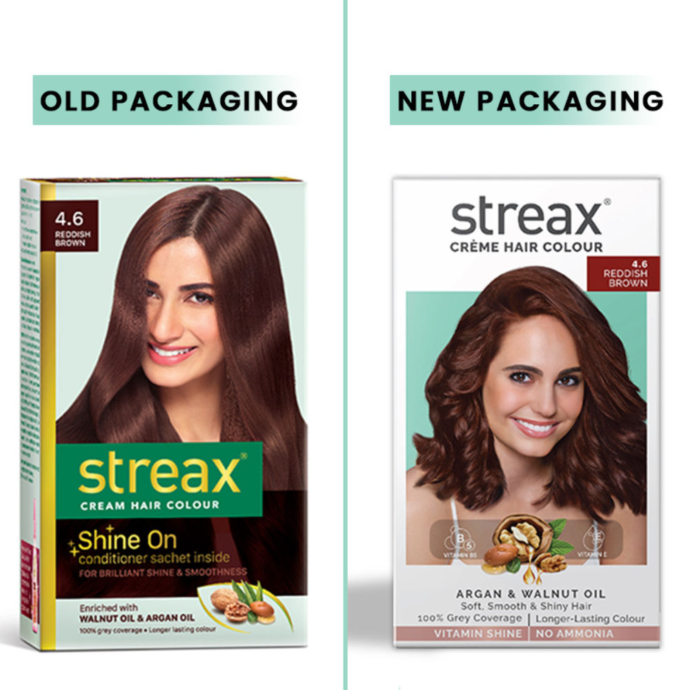 Streax Hair Colour - Reddish Brown 4.6 (Pack of 2), 2 pieces Buy at Indicrest Image 2