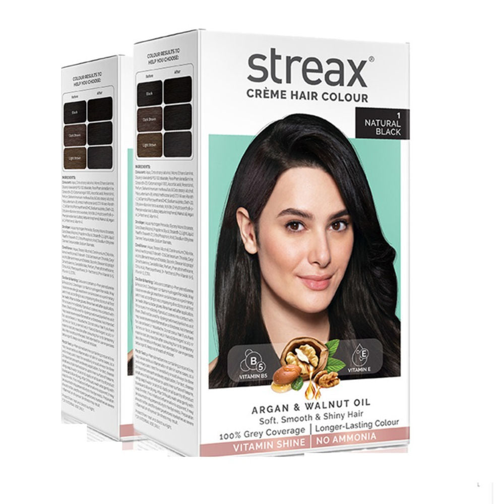 Streax Cream Hair Colour - Natural Black 1 (Pack of 2), 2 pieces Buy at Indicrest Image 10