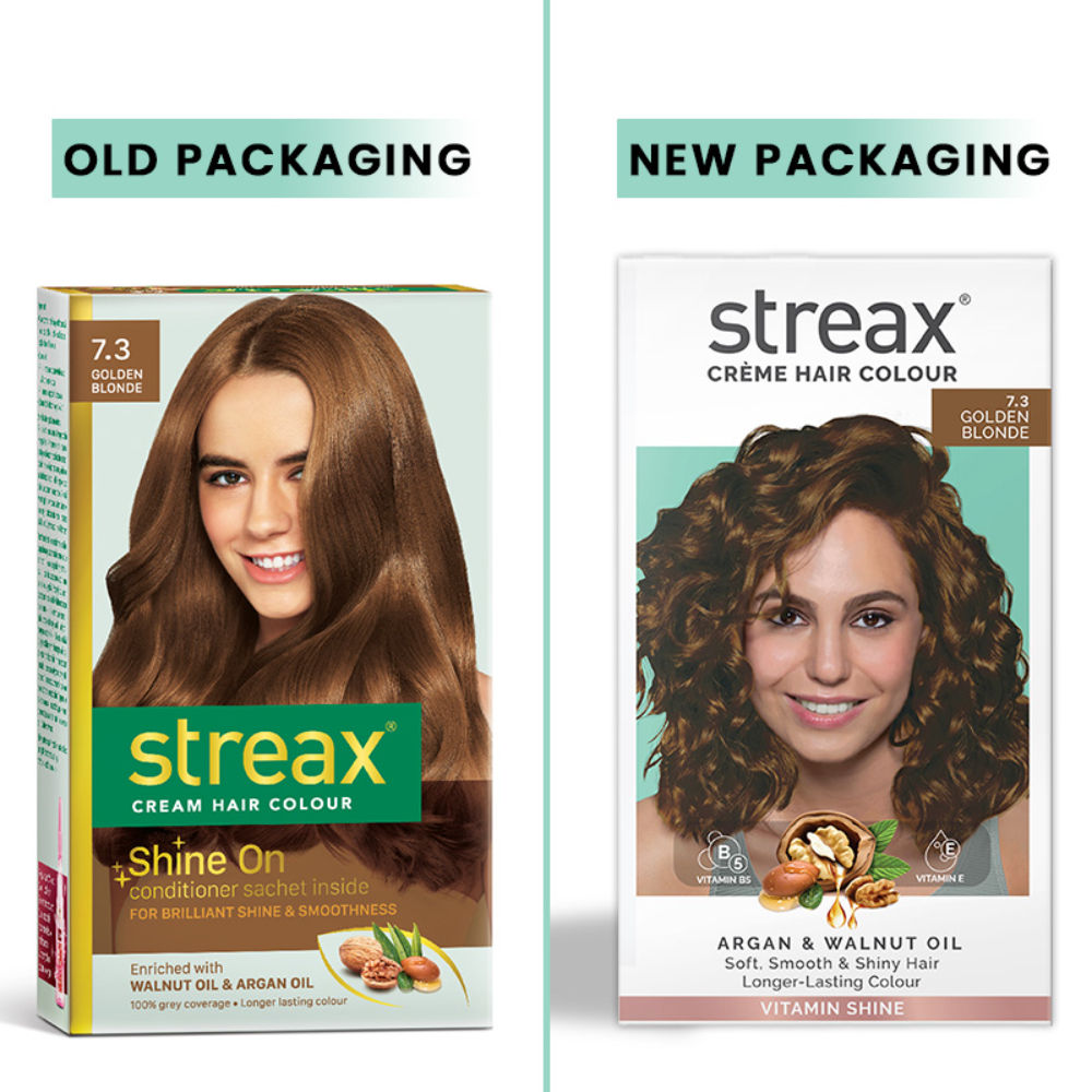 Streax Hair Colour - Golden Blonde 7.3 (Pack of 2), 2 pieces Buy at Indicrest Image 2