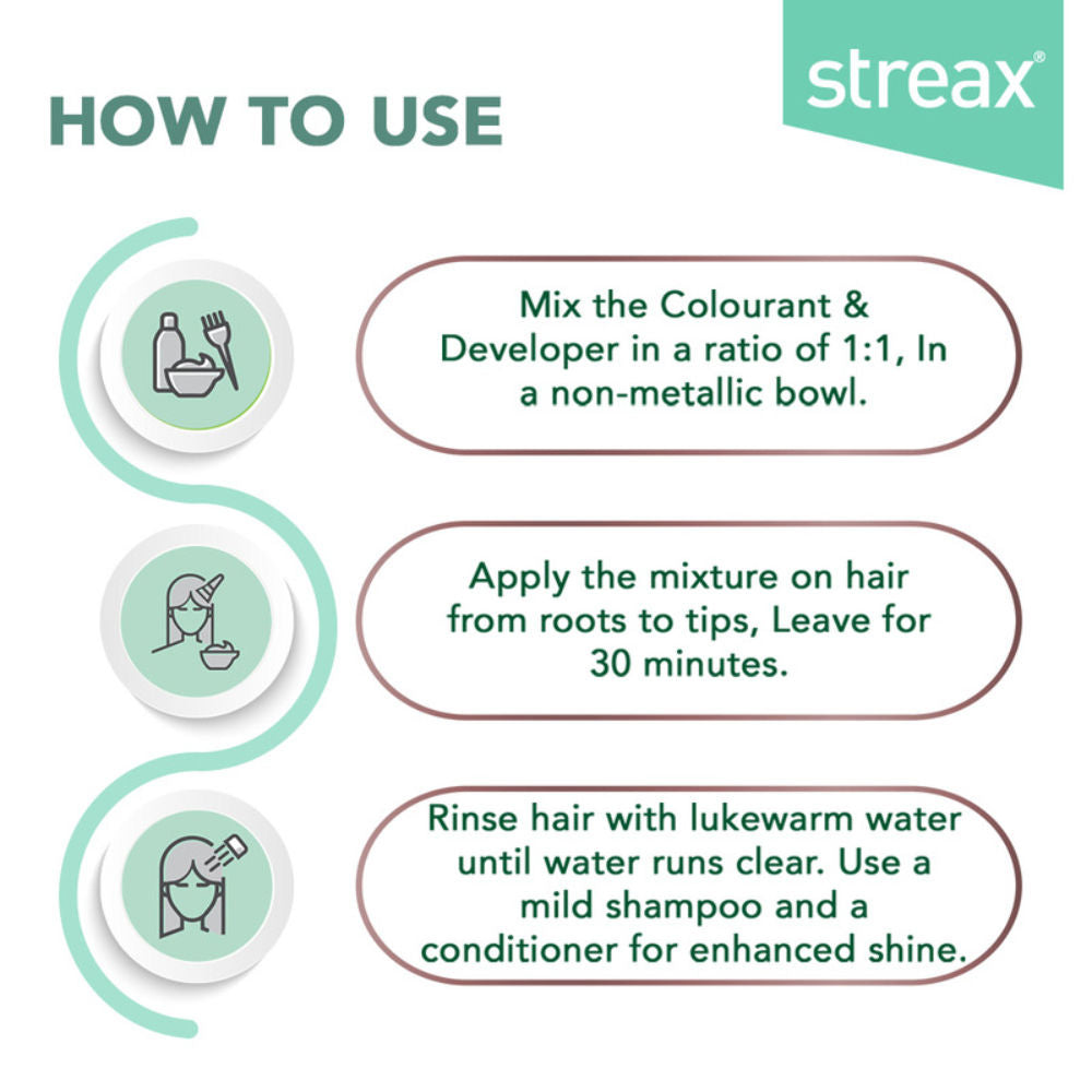 Streax Hair Colour - Golden Blonde 7.3 (Pack of 2), 2 pieces Buy at Indicrest Image 7