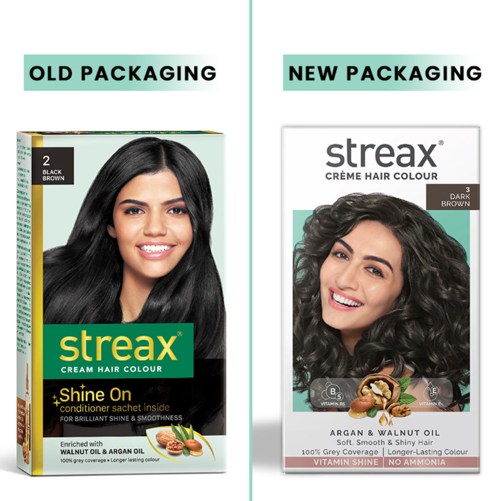 Streax Cream Hair Colour - Dark Brown 3 (Pack of 2), 2 pieces Buy at Indicrest Image 2