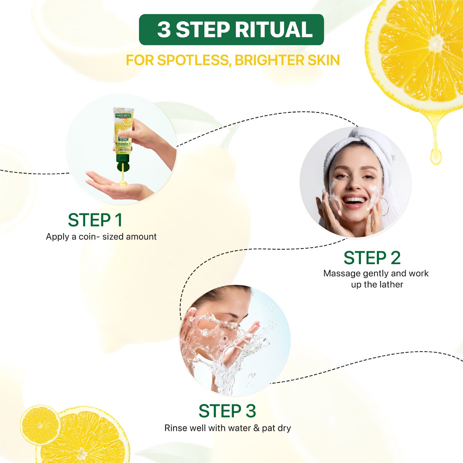 Nature's Essence Bright Glow Vitamin C Gel Face Wash (Pack of 2), 100g Buy at Indicrest Image 4