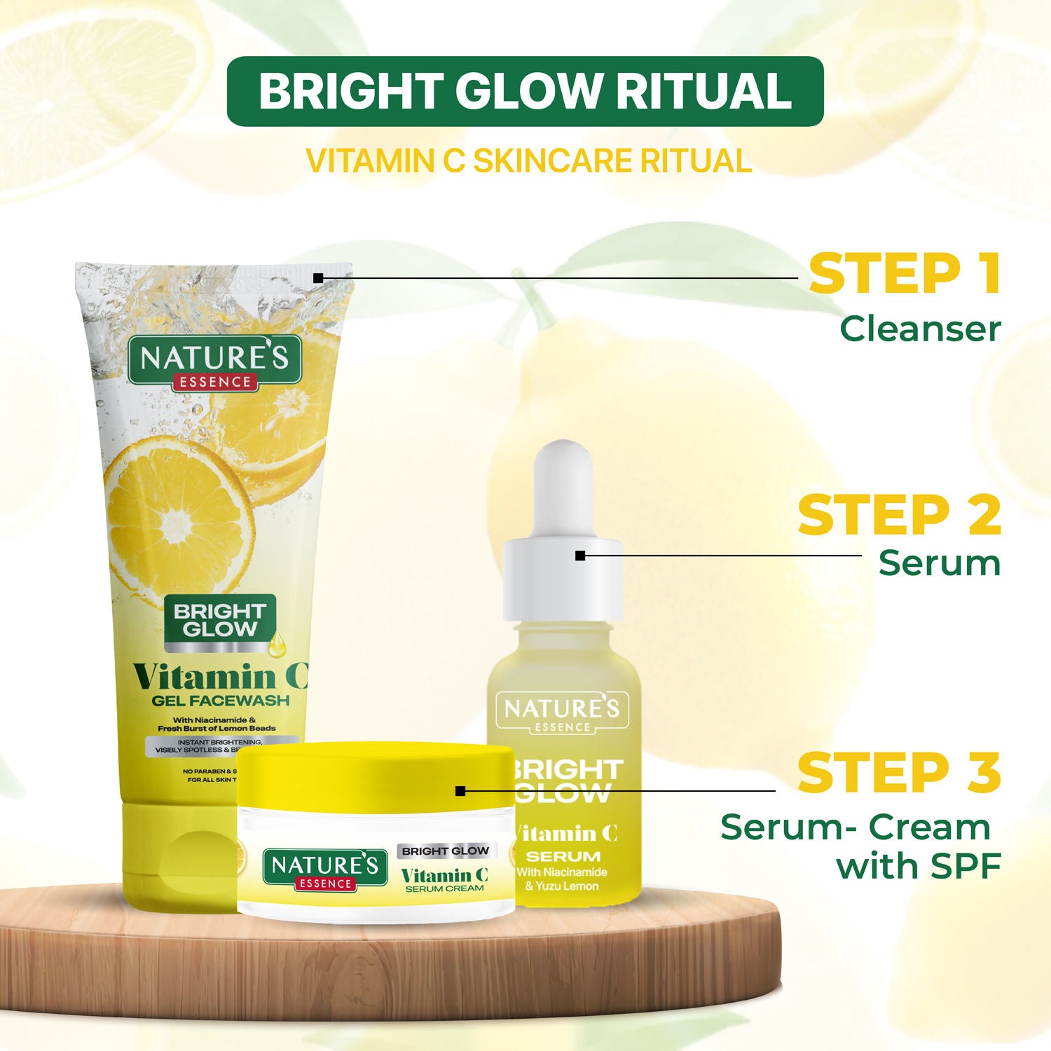 Nature's Essence Bright Glow Vitamin C Gel Face Wash (Pack of 2), 100g Buy at Indicrest Image 5