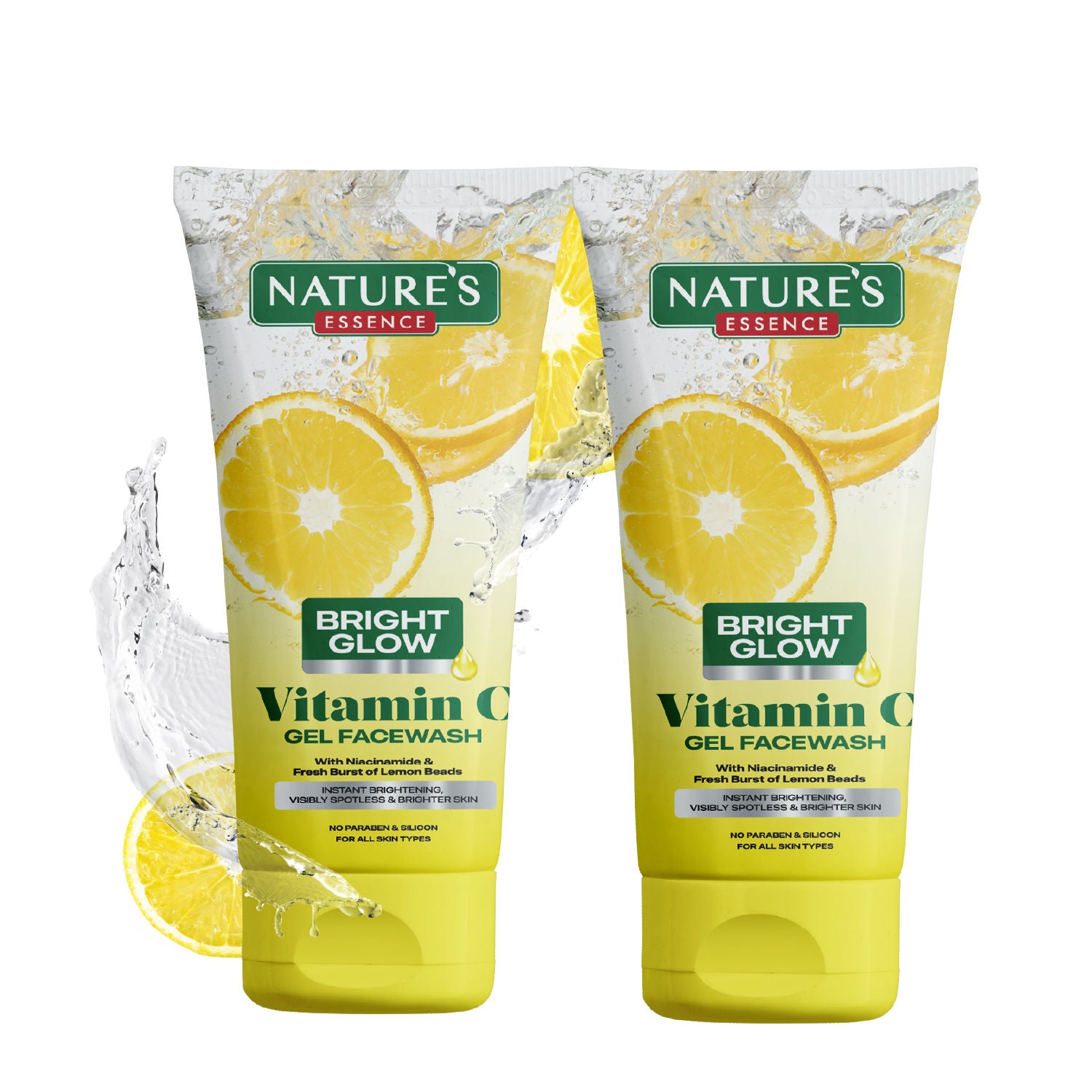 Nature's Essence Bright Glow Vitamin C Gel Face Wash (Pack of 2), 100g Buy at Indicrest Image 6
