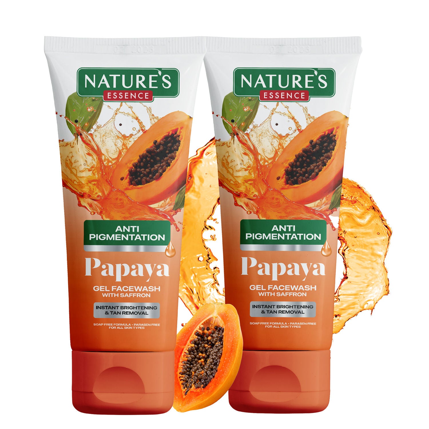 Nature's Essence Anti Pigmentation Papaya Gel Face Wash (Pack of 2), 100g Buy at Indicrest Image 5