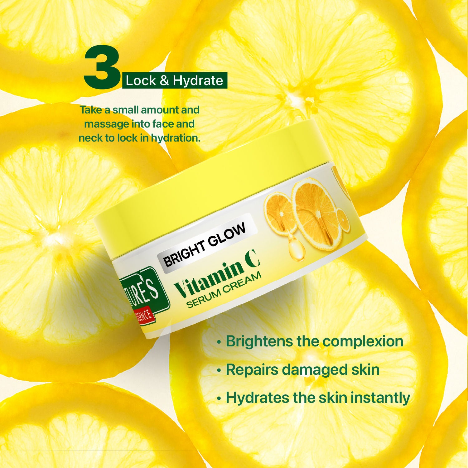Nature's Essence Vitamin C Bright Glow Skincare Kit Combo, 3 pieces Buy at Indicrest Image 5