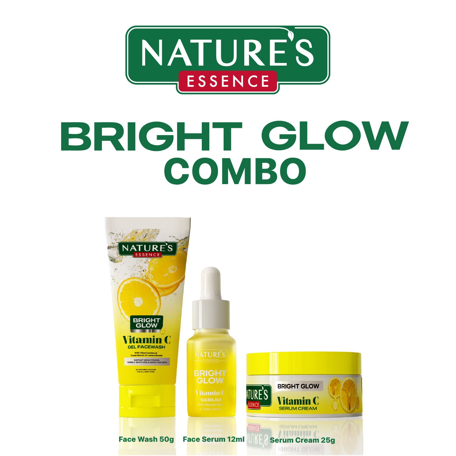 Nature's Essence Vitamin C Bright Glow Skincare Kit Combo, 3 pieces Buy at Indicrest Image 8
