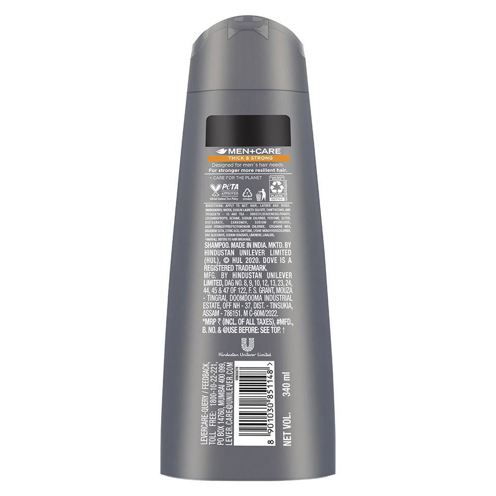 Dove Men +Care Thick & Strong 2 In 1 Shampoo + Conditioner, 340ml Buy at Indicrest Image 2