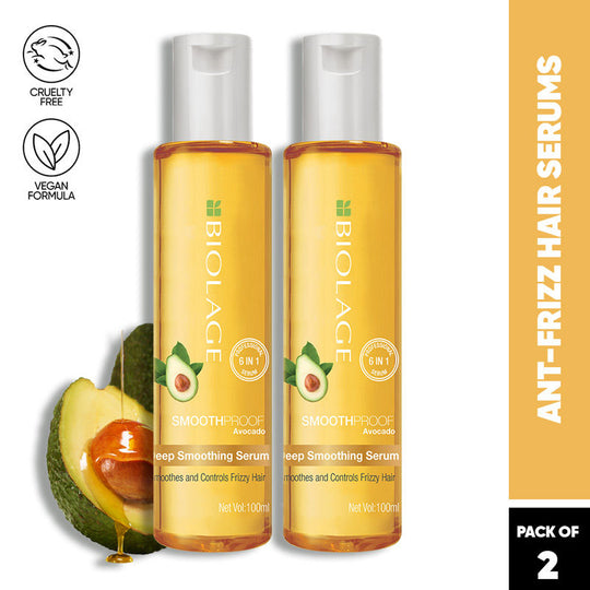 Biolage Smoothproof Deep Smoothing 6-In-1 Professional Hair Serum (Pack of 2) Combo