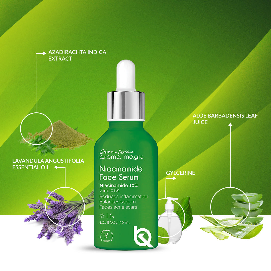 Aroma Magic Niacinamide Face Serum For Reduces Acne Scar & Dullness, 30ml - Image 3 - Buy from Indicrest