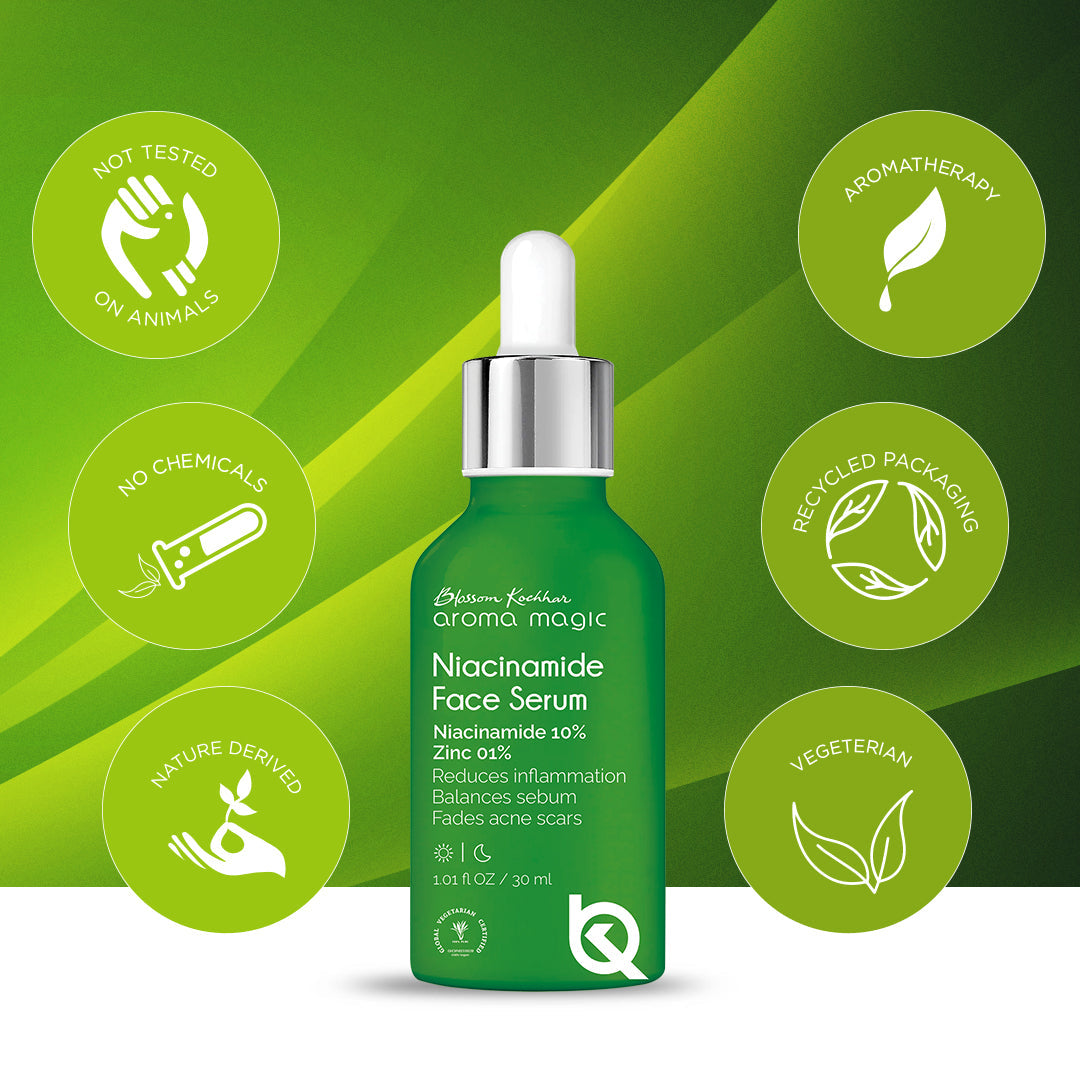 Aroma Magic Niacinamide Face Serum For Reduces Acne Scar & Dullness, 30ml - Image 5 - Buy from Indicrest