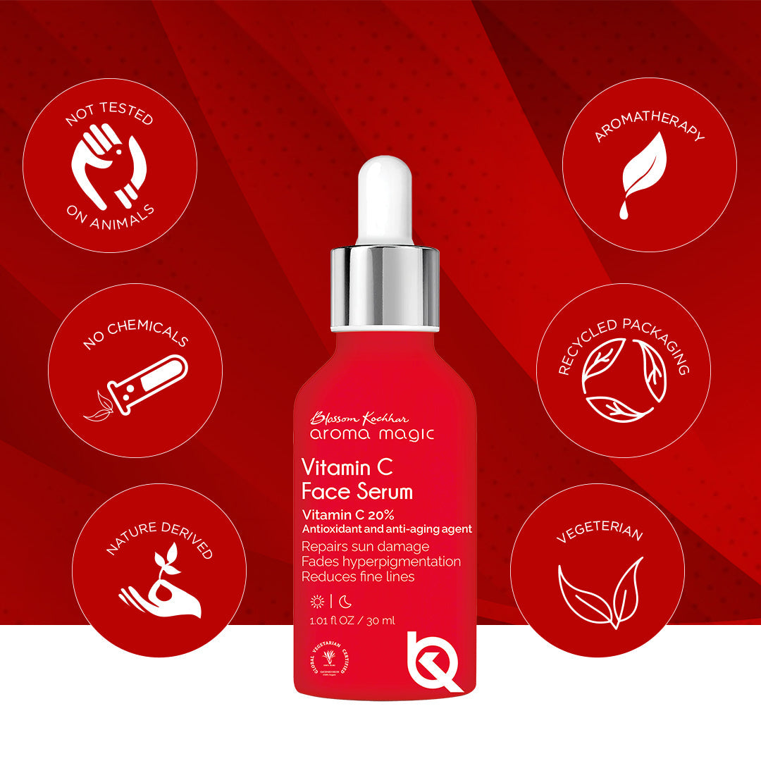 Aroma Magic Vitamin C Face Serum Antioxidant and Anti-Ageing, 30ml - Image 5 - Buy from Indicrest
