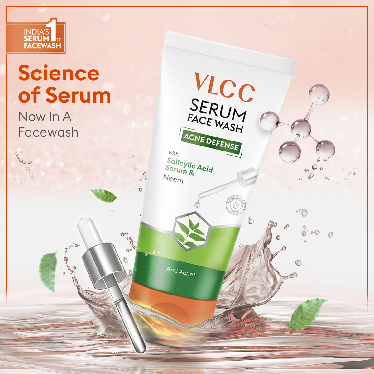 VLCC Charcoal Peel Off Mask 7X Ultra Whitening and Brightening and Acne Defense Serum Facewash - Image 5 - Buy from Indicrest