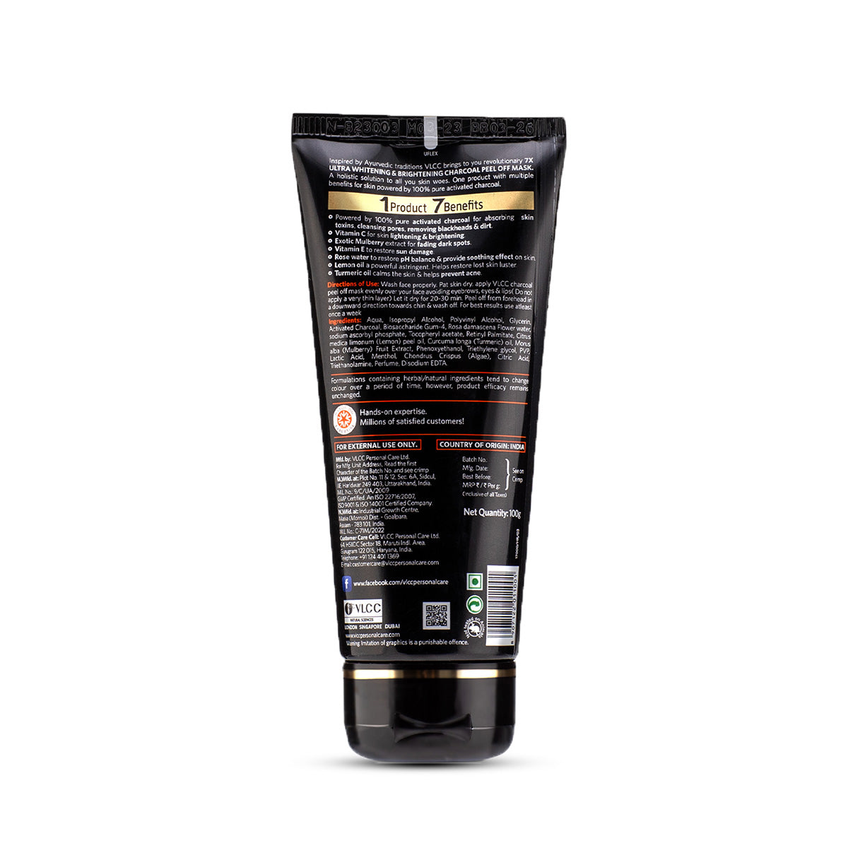 VLCC Charcoal Peel Off Mask 7X Ultra Whitening and Brightening and Acne Defense Serum Facewash - Image 7 - Buy from Indicrest