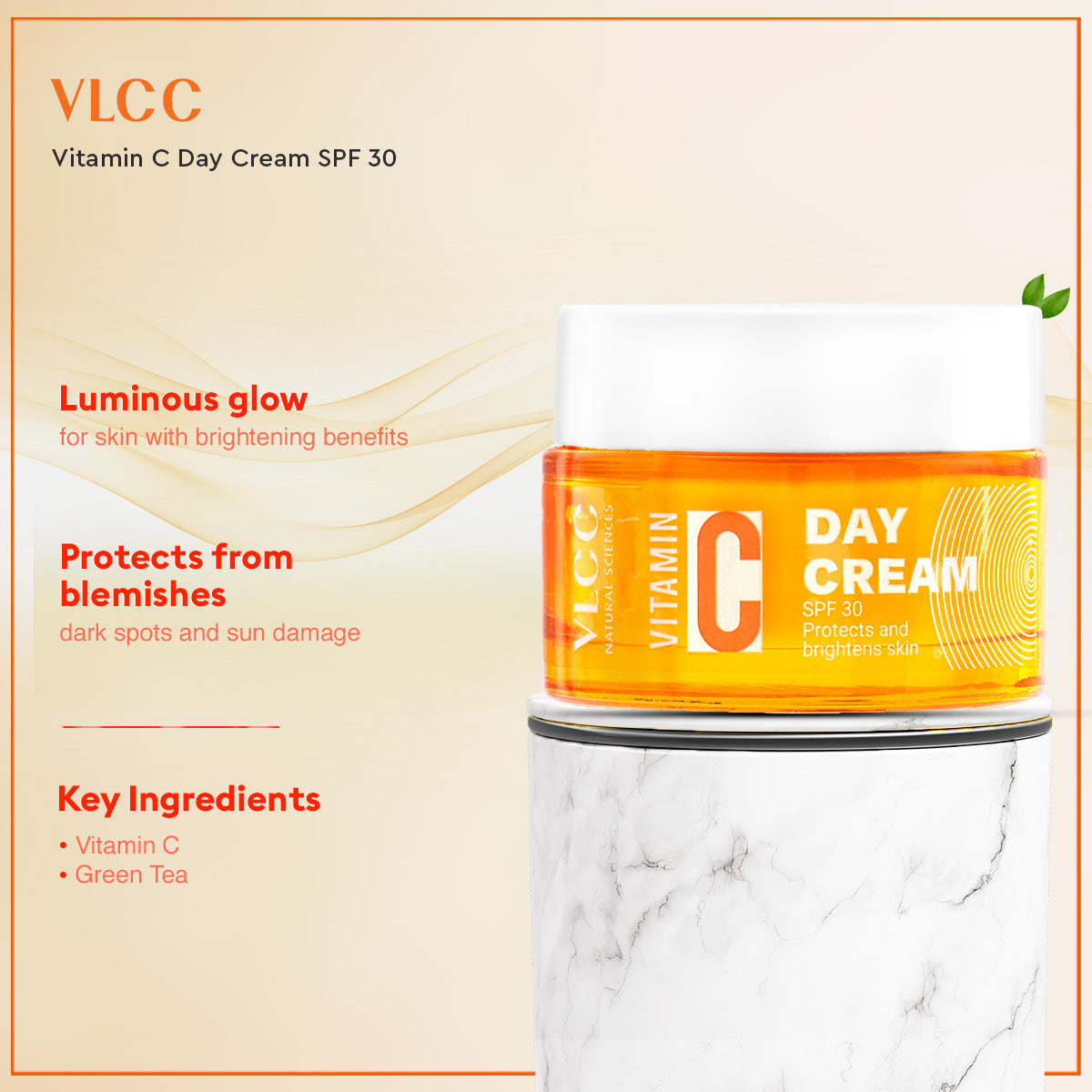 VLCC Vitamin C Day Cream SPF 30 and Bright Glow Serum Facewash with Vitamin C Serum and Mulberry Combo - Image 2 - Buy from Indicrest
