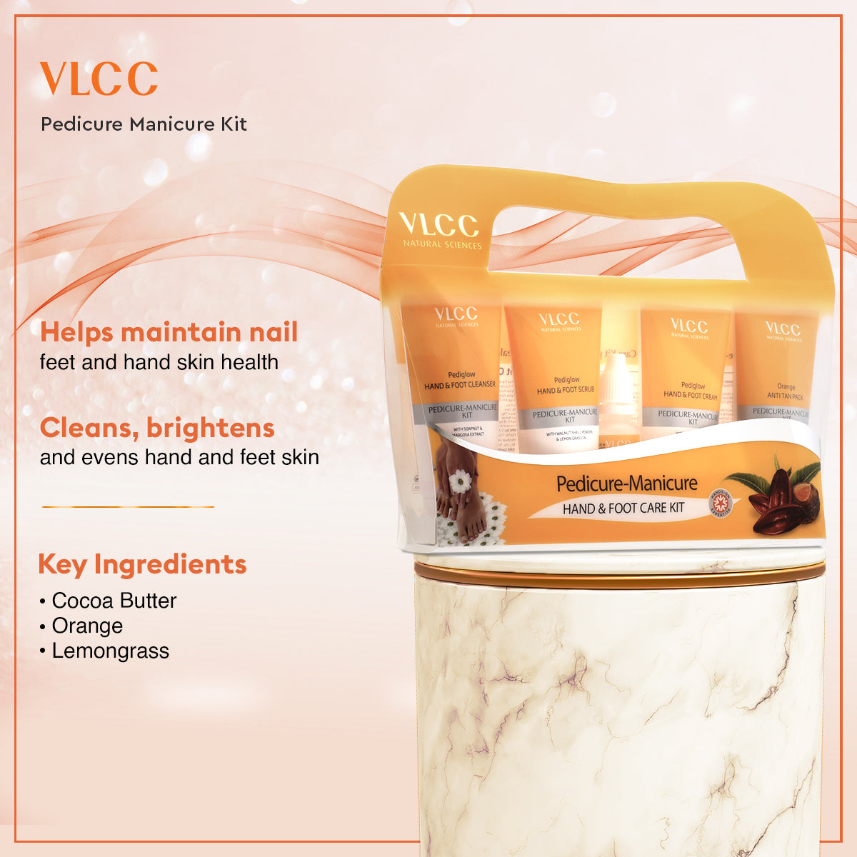 VLCC Gold Facial kit for Sensitive Skin and Pedicure Manicure Kit Combo - Image 3 - Buy from Indicrest