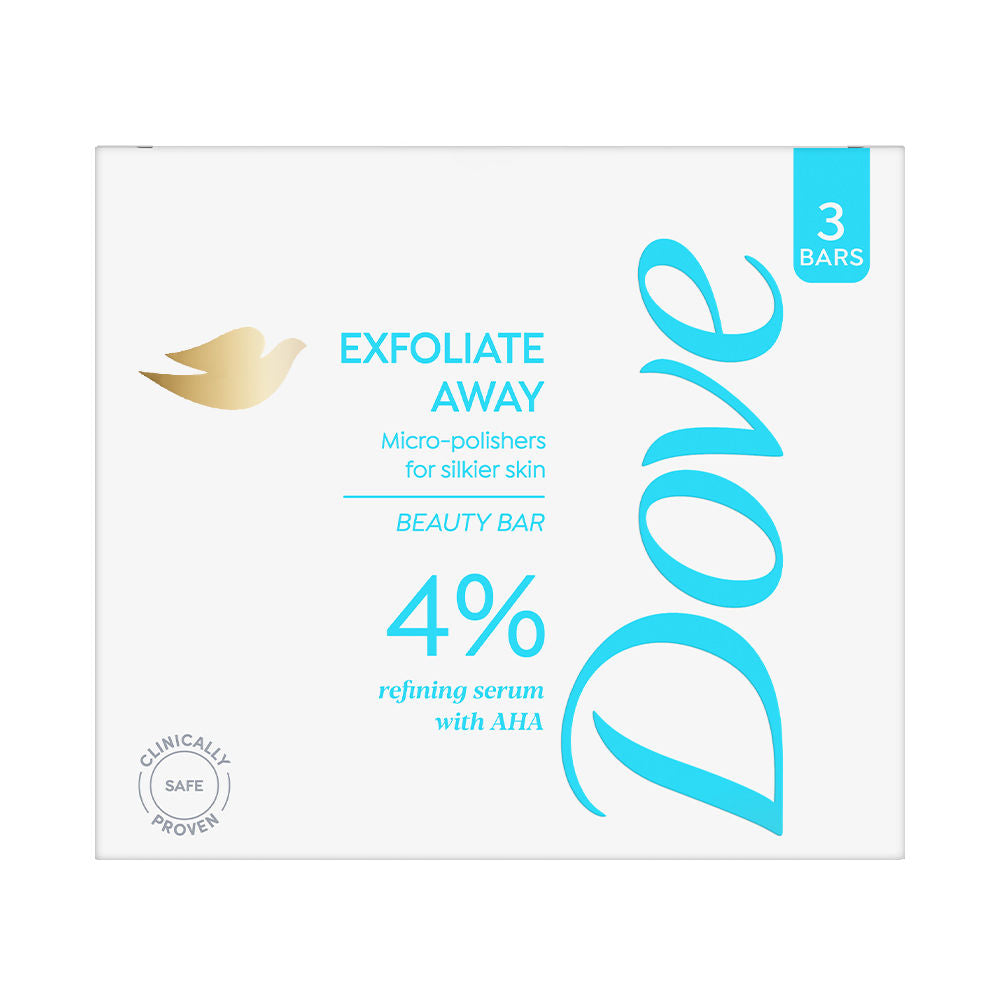 Dove Exfoliate Away Serum Beauty Bar with 4% Refining Serum + AHA (125g x 3), 375g Buy at Indicrest Image 2