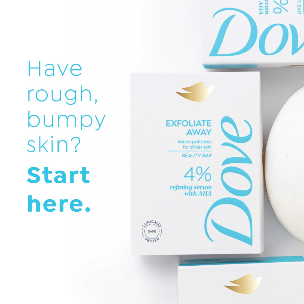 Dove Exfoliate Away Serum Beauty Bar with 4% Refining Serum + AHA, 125g Buy at Indicrest Image 3