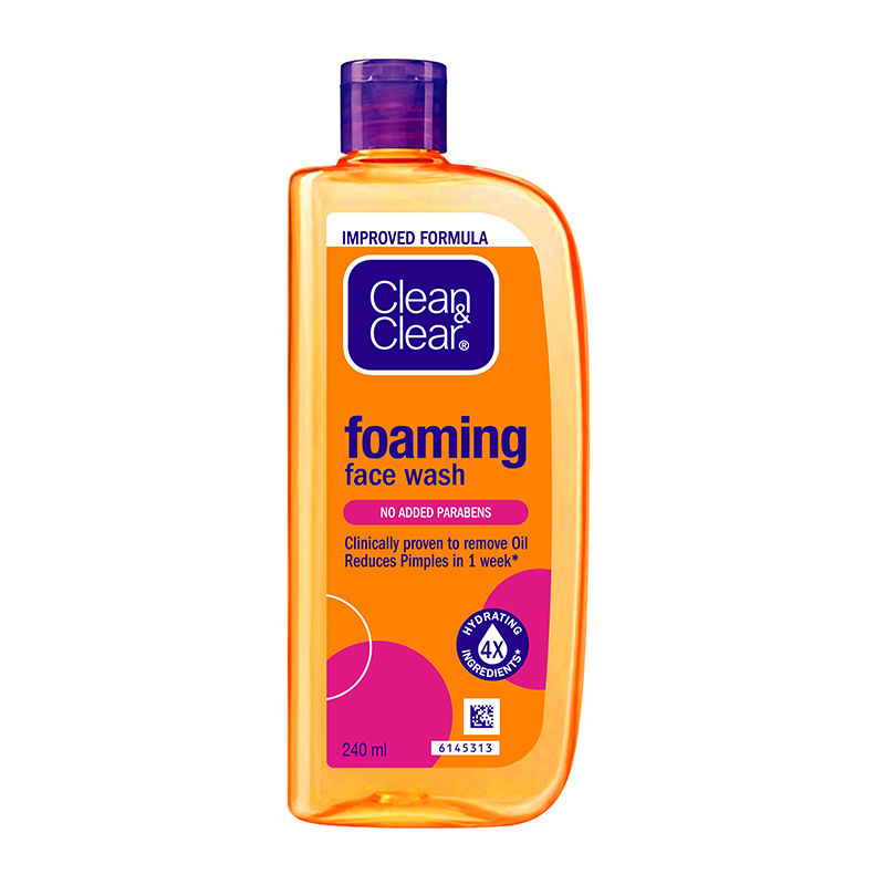 Clean & Clear Foaming Face Wash - Hydrating Cleanser for Oily Skin & Reduces Acne In 7 Days, 240ml Buy at Indicrest Image 7