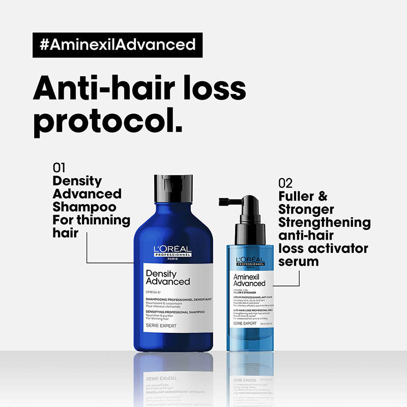 L'Oreal Professionnel Anti-Hair Loss Regime With Density Advanced Shampoo & Aminexil Advanced Combo8383