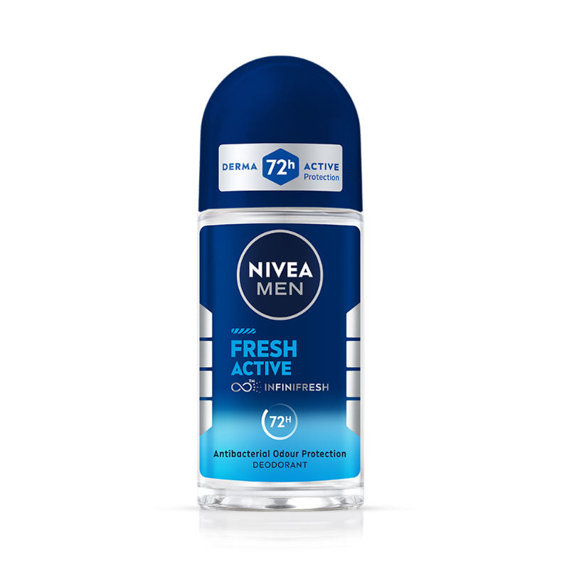 Nivea MEN Fresh Active 72h Deodorant Roll On For Men, 25ml Buy at Indicrest