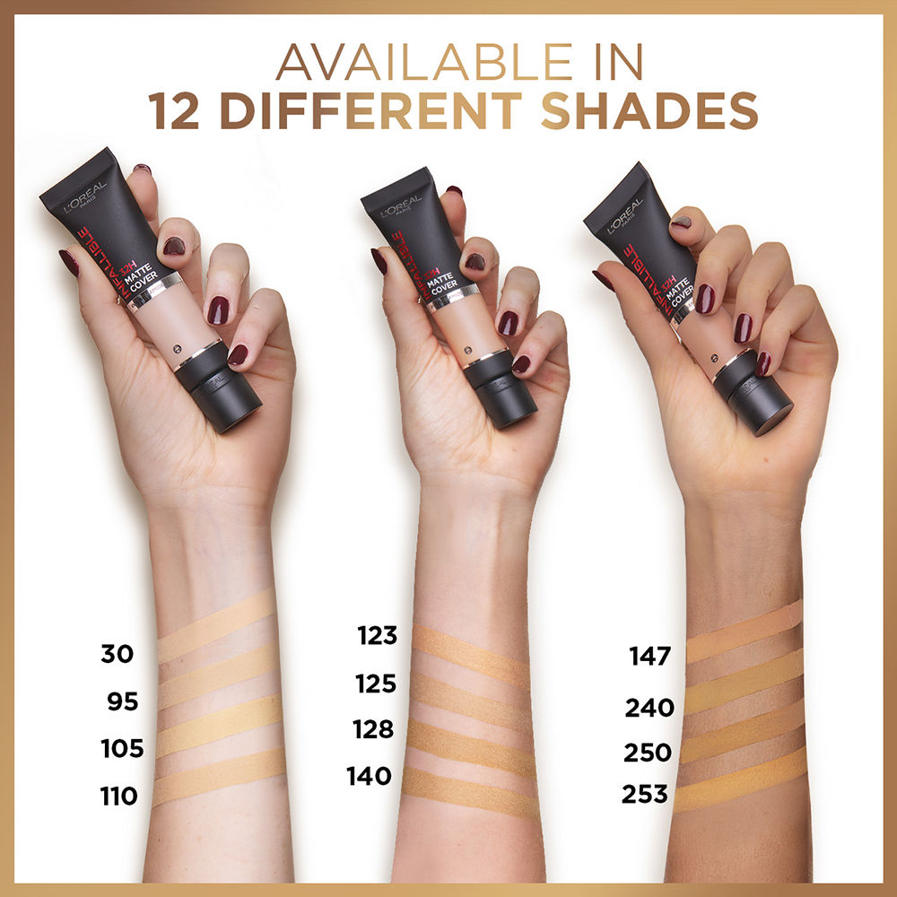 L'Oreal Paris Infallible 32H Matte Cover Liquid Foundation - 30 Neutral Undertone, 30ml Buy at Indicrest Image 7