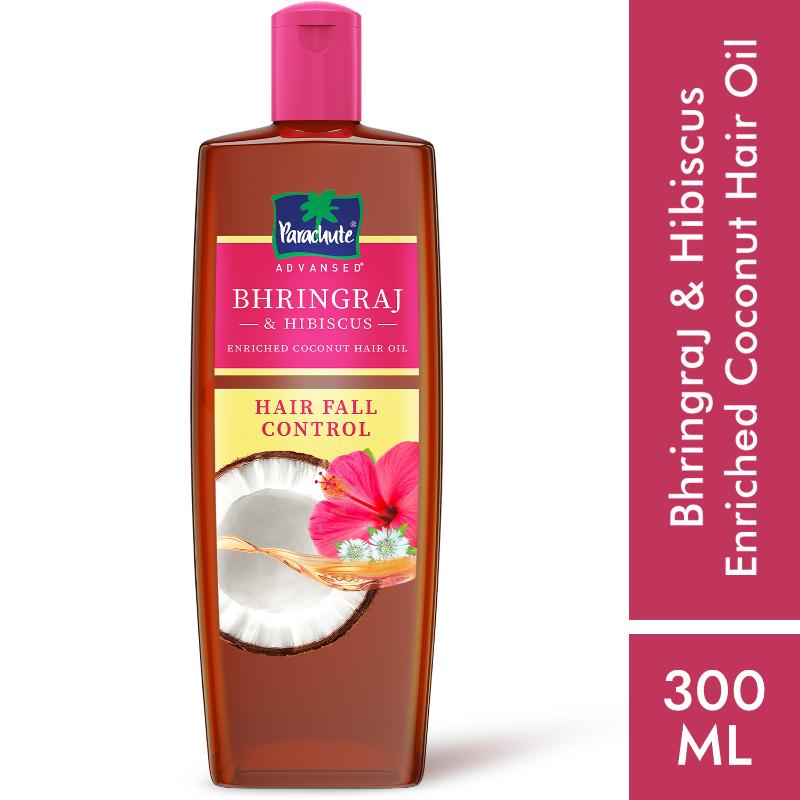 Parachute Advansed Bhringraj & Hibiscus Enriched Coconut Oil For Up To 10X Less Hair Fall, 300ml Buy at Indicrest