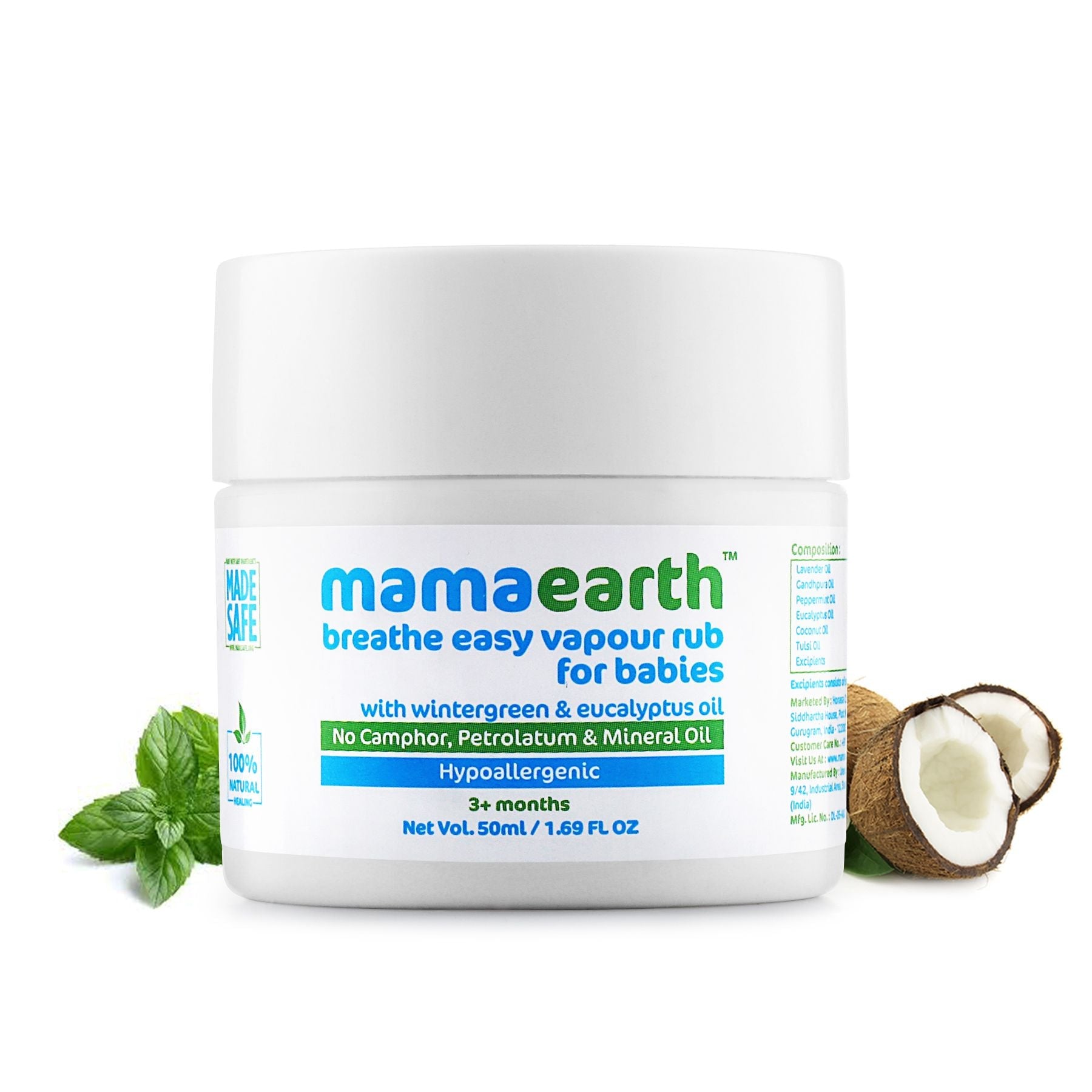 Mamaearth Breathe Easy Vapour Rub, 50ml - Buy from Indicrest