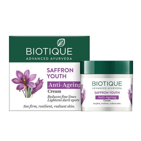 Biotique Saffron Youth Anti-Ageing Cream, 175g Buy from Indicrest