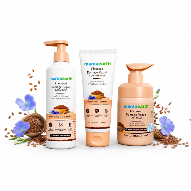 Mamaearth Flaxseed Damage Repair Kit - Buy from Indicrest