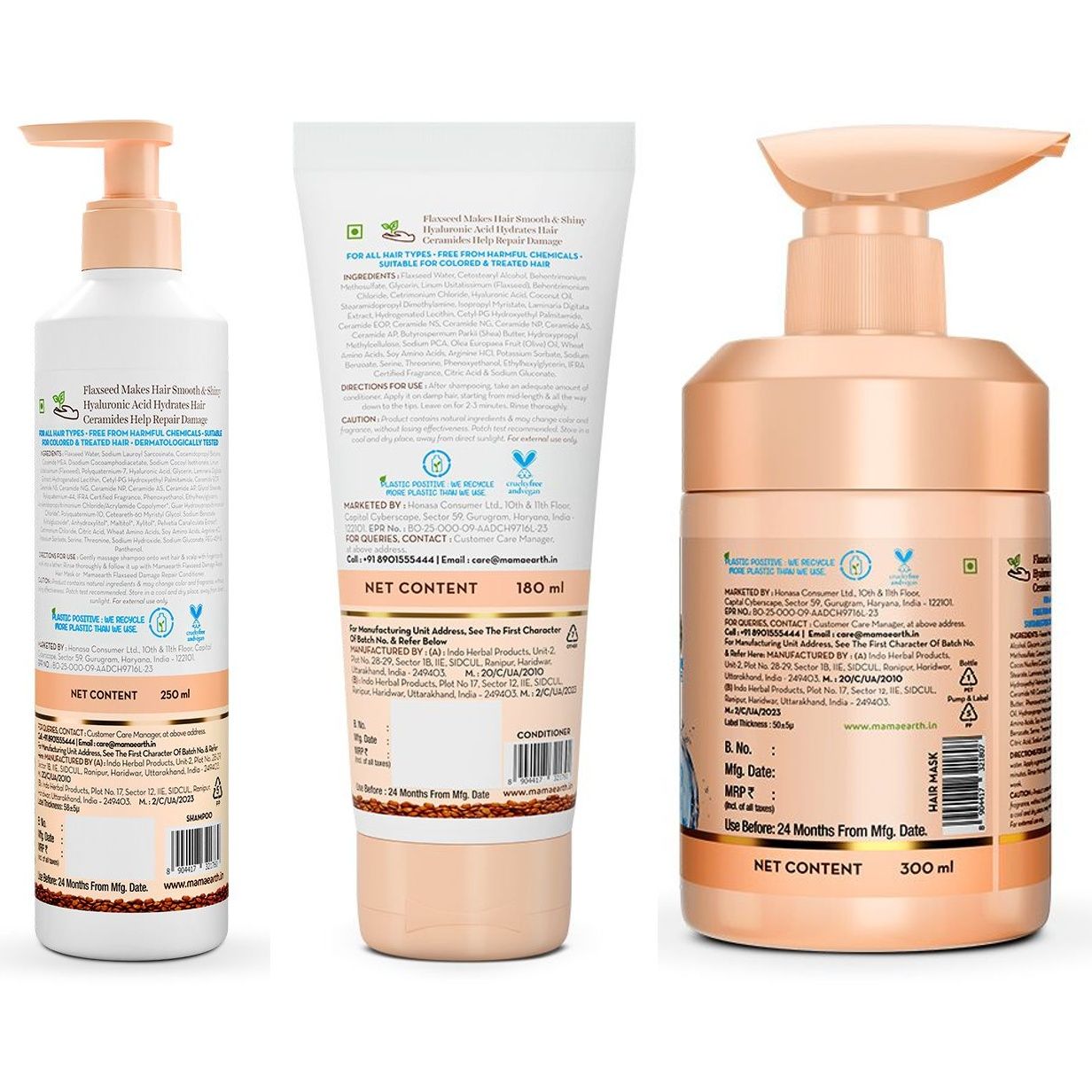 Mamaearth Flaxseed Damage Repair Kit - Image 7 - Buy from Indicrest