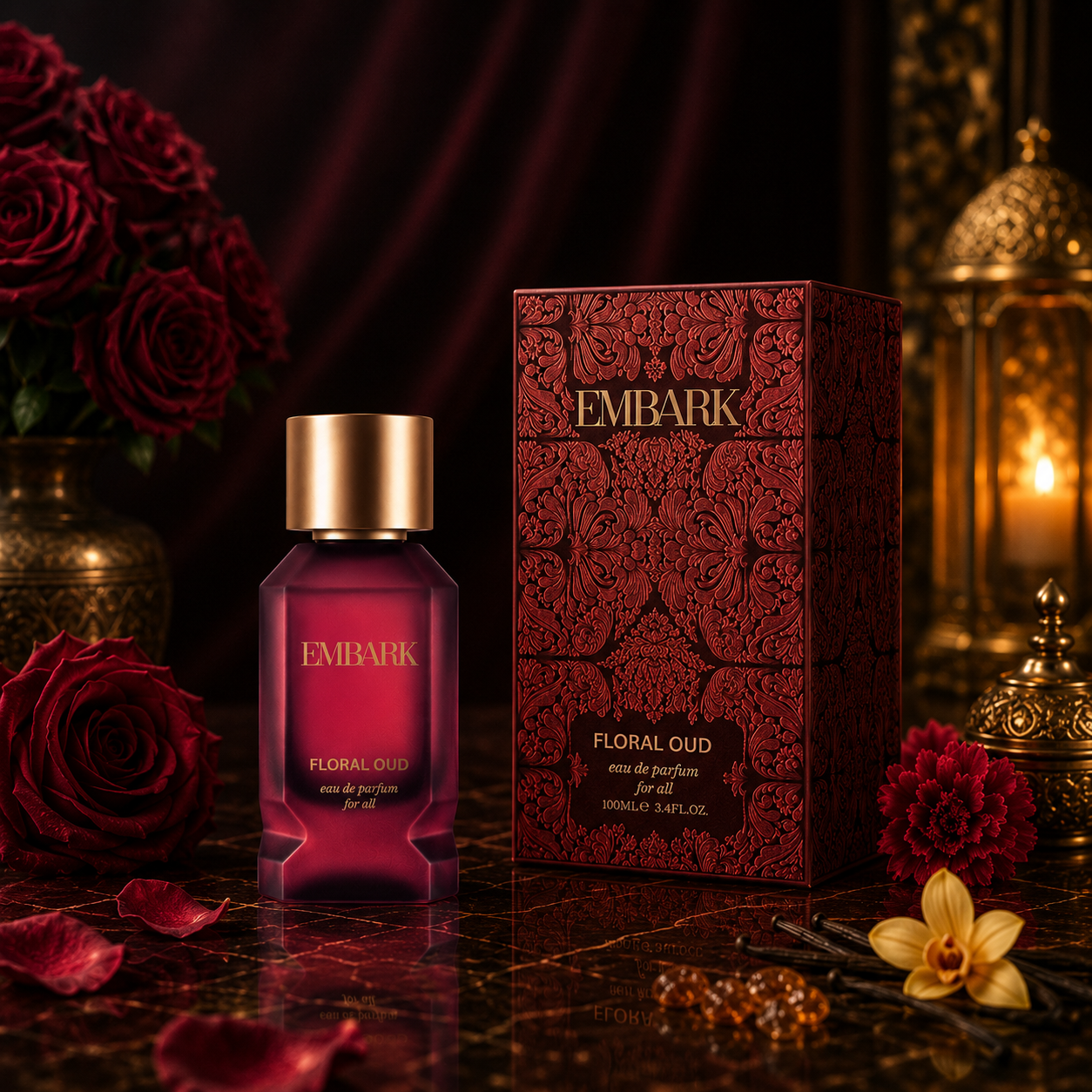 Embark Perfumes Floral Oud For All - Eau De Parfum (EDP) FLORAL - WOODY, 50 ml