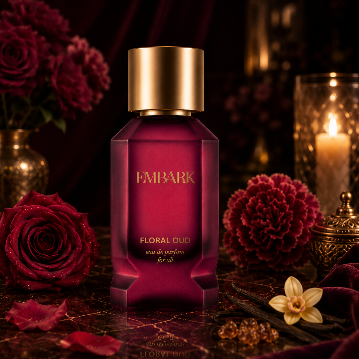 Embark Perfumes Floral Oud For All - Eau De Parfum (EDP) FLORAL - WOODY, 50 ml