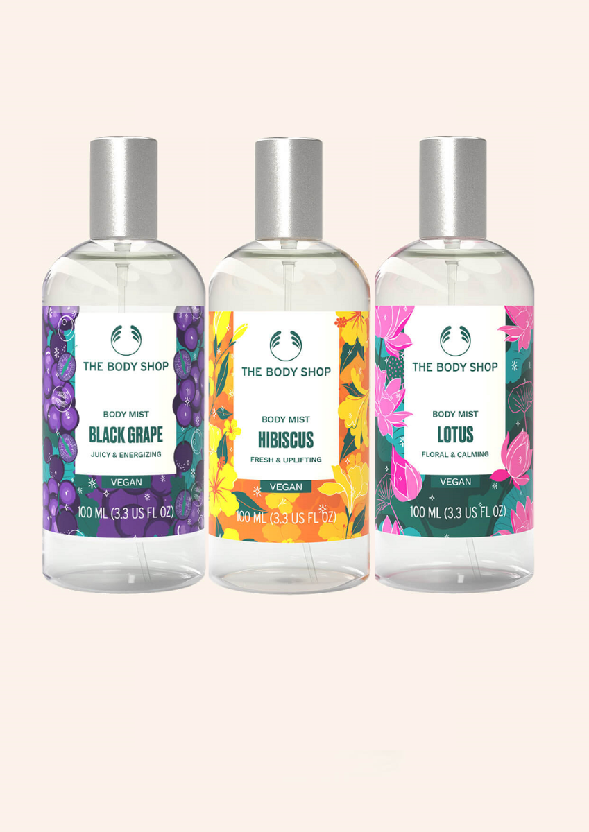 The Body Shop Floral & Fruity Body Mist Trio, 3pc