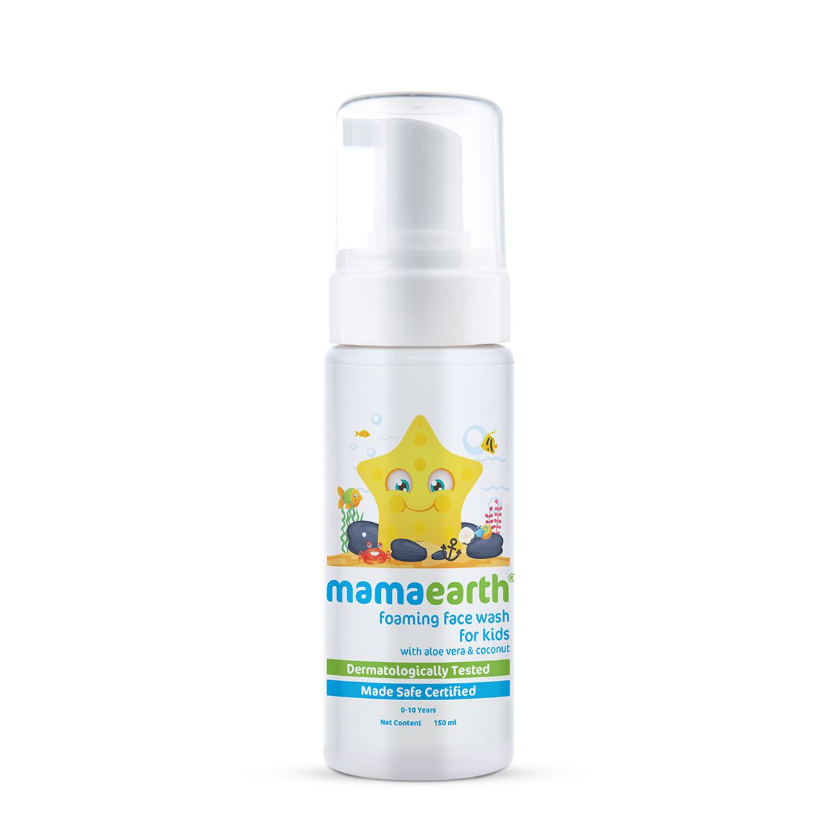 Mamaearth Foaming Face Wash For Kids With Aloe Vera & Coconut For Gentle Cleansing, 150ml - Image 7 - Buy from Indicrest