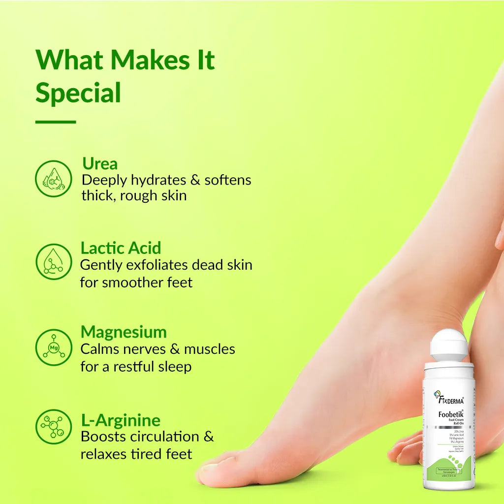 Fixderma Foobetik Foot Cream Roll On, 60ml - Image 6 - Buy from Indicrest