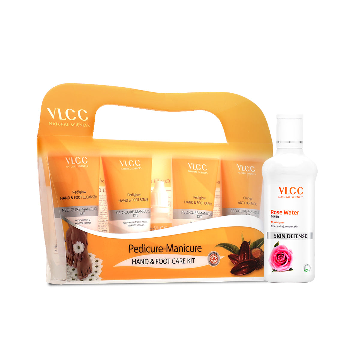 VLCC Pedicure Manicure Kit and Rose Water Toner Combo - Buy from Indicrest