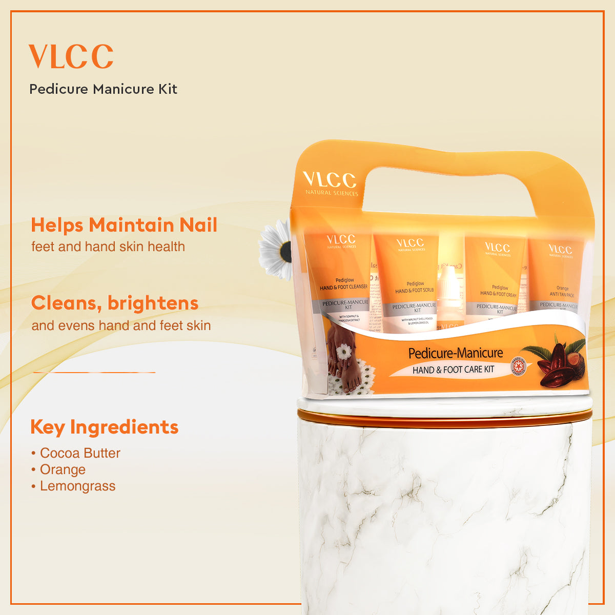 VLCC Pedicure Manicure Kit and Rose Water Toner Combo - Image 2 - Buy from Indicrest