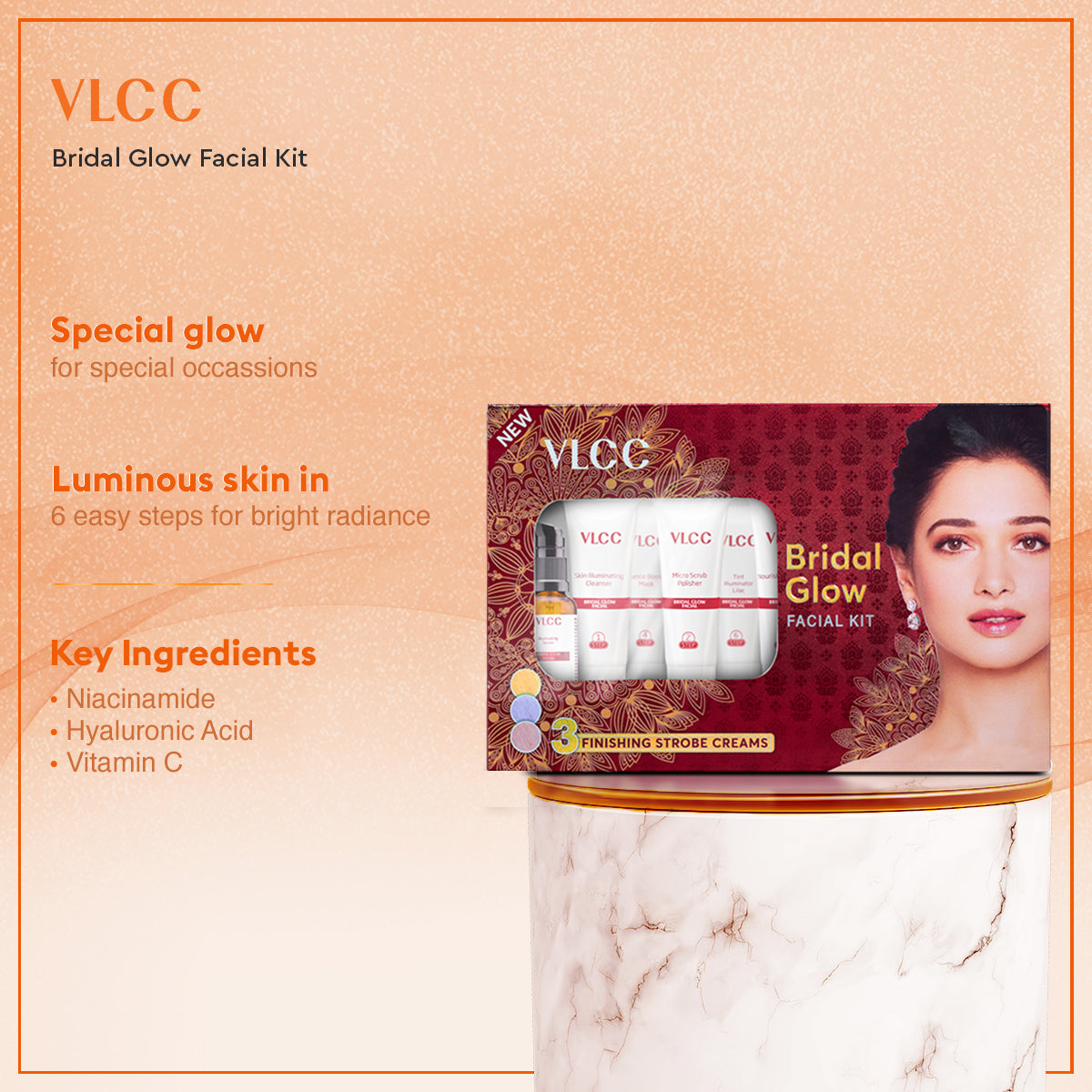 VLCC Bridal Glow Facial and Pedicure Manicure Kit - Image 3 - Buy from Indicrest