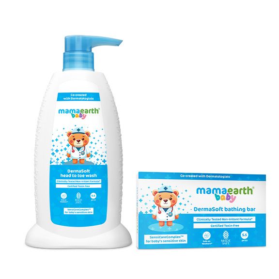 Mamaearth Baby DermaSoft Cleanse & Care Combo - Buy from Indicrest