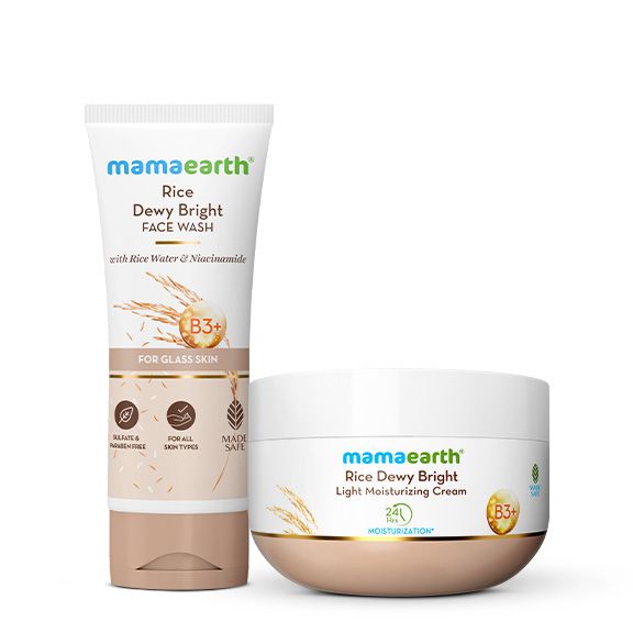 Mamaearth Rice Glass-Skin Glow Combo - Buy from Indicrest