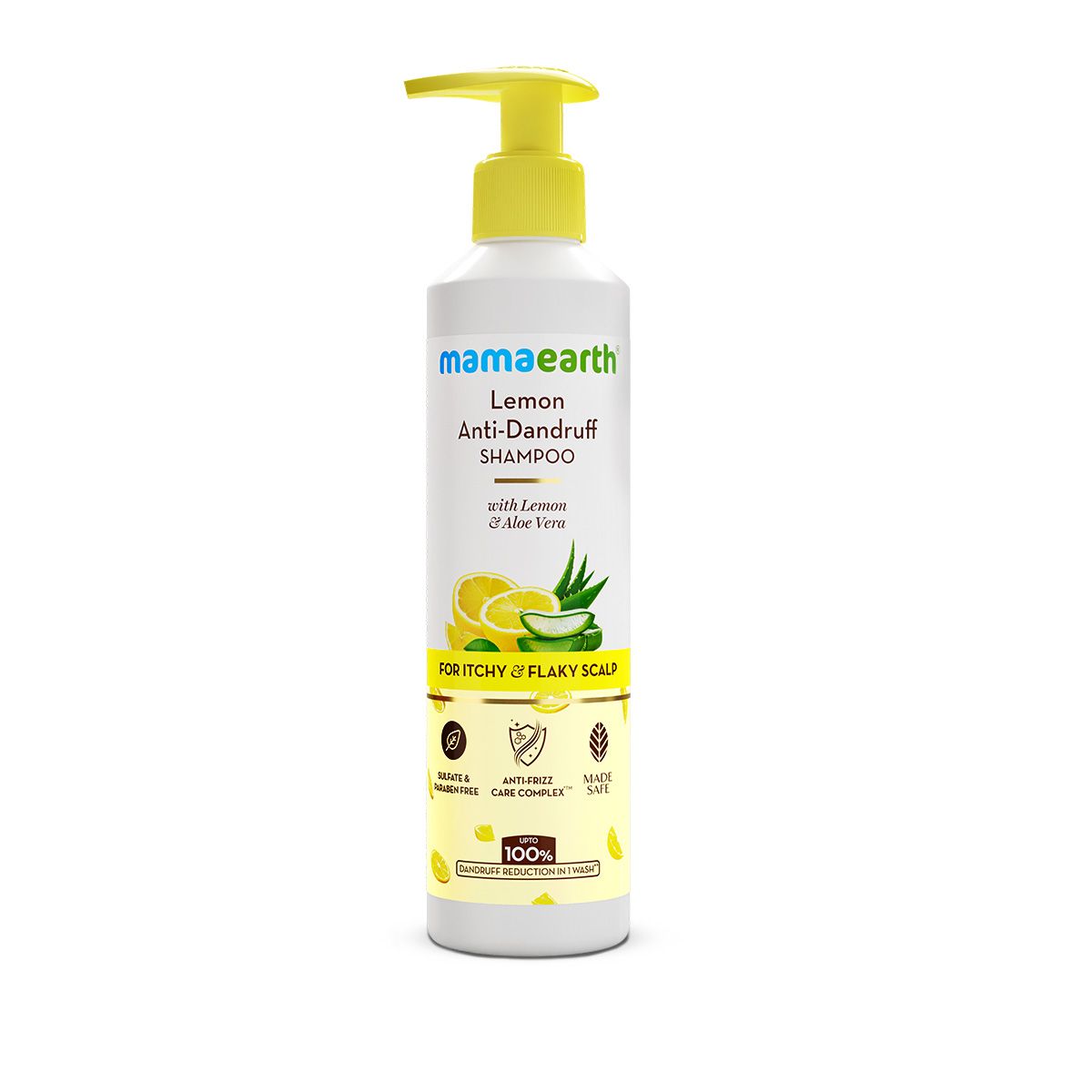 Mamaearth Lemon Anti-Dandruff Shampoo with Lemon & Aloe Vera for Itchy & Flaky Scalp, 250ml - Image 10 - Buy from Indicrest