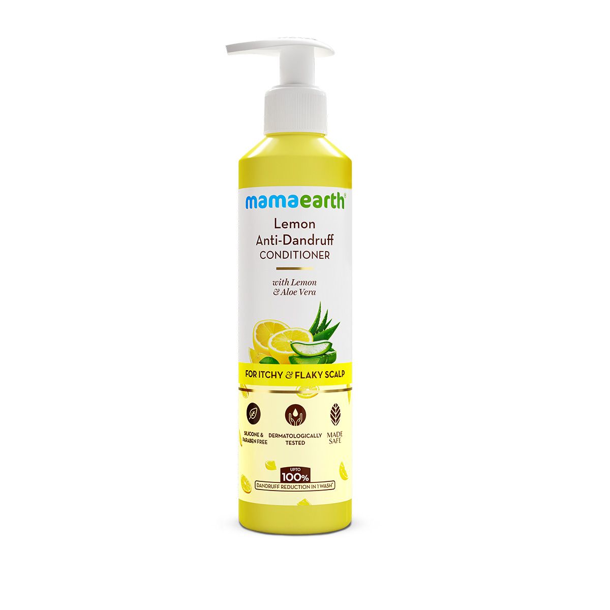 Mamaearth Lemon Anti-Dandruff Conditioner with Lemon & Aloe Vera for Itchy & Flaky Scalp, 250ml - Image 10 - Buy from Indicrest