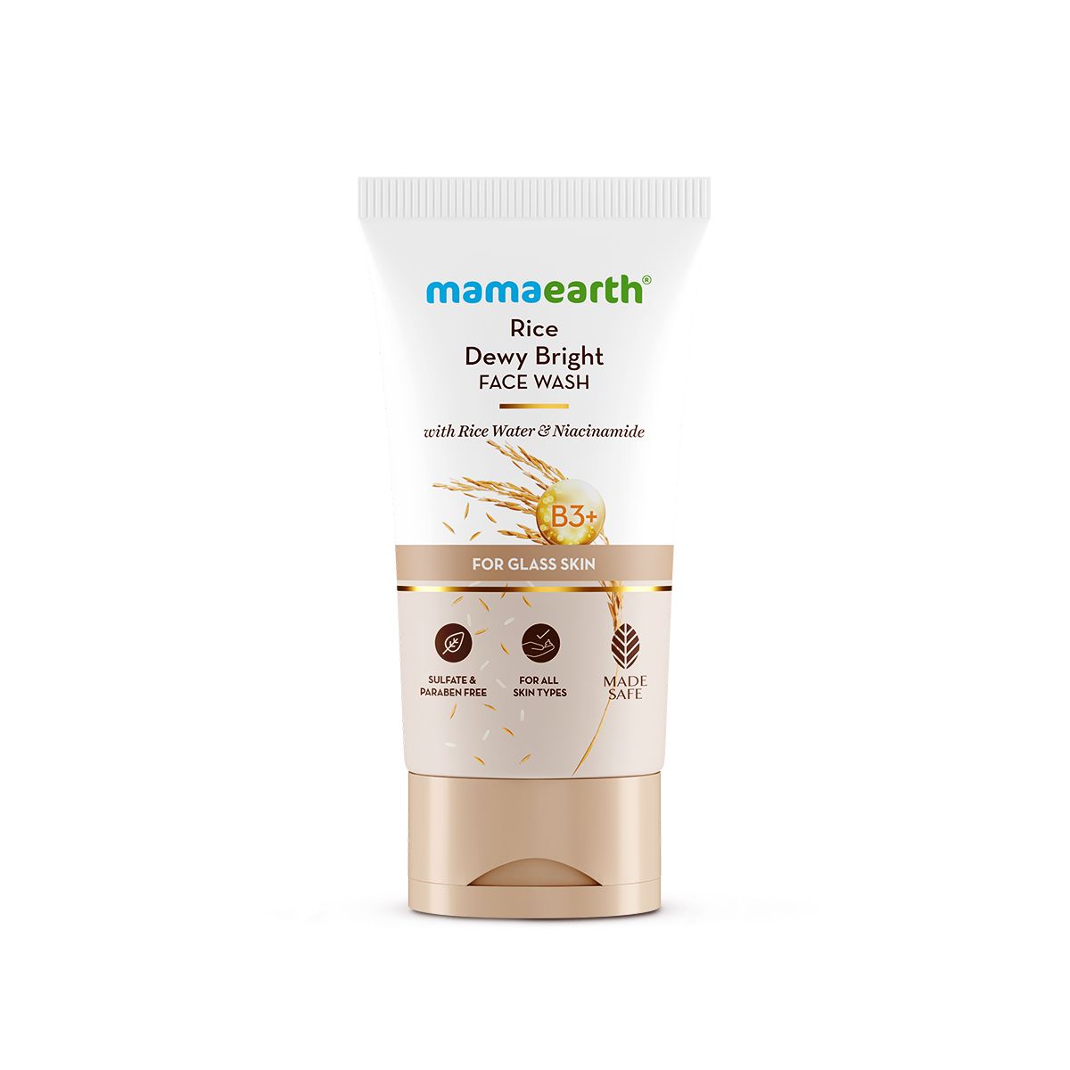 Mamaearth Rice Dewy Bright Face Wash With Rice Water & Niacinamide for Glass Skin, 150ml - Image 8 - Buy from Indicrest