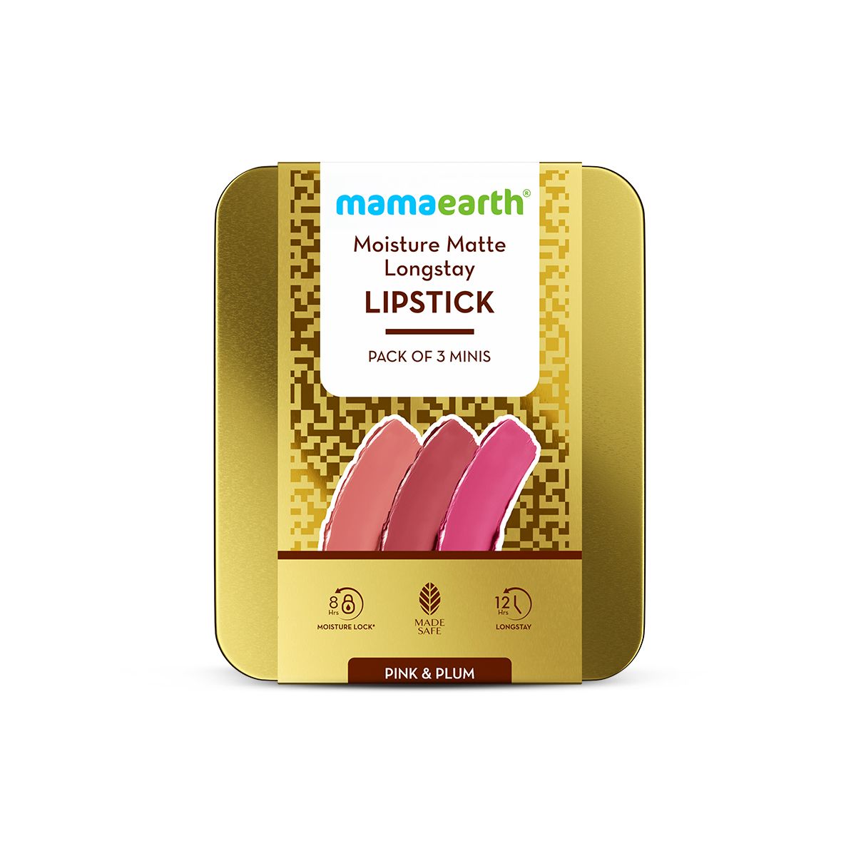 Mamaearth Matte Long Stay Lipstick Gift Set, Pink & Plum - Buy from Indicrest