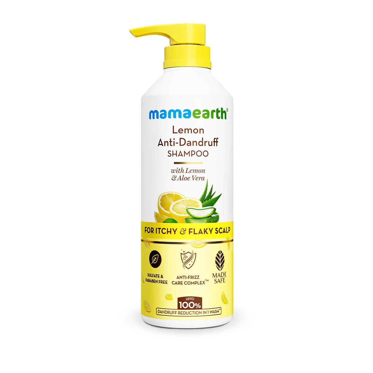 Mamaearth Lemon Anti-Dandruff Shampoo with Lemon & Aloe Vera for Itchy & Flaky Scalp, 600ml - Image 8 - Buy from Indicrest