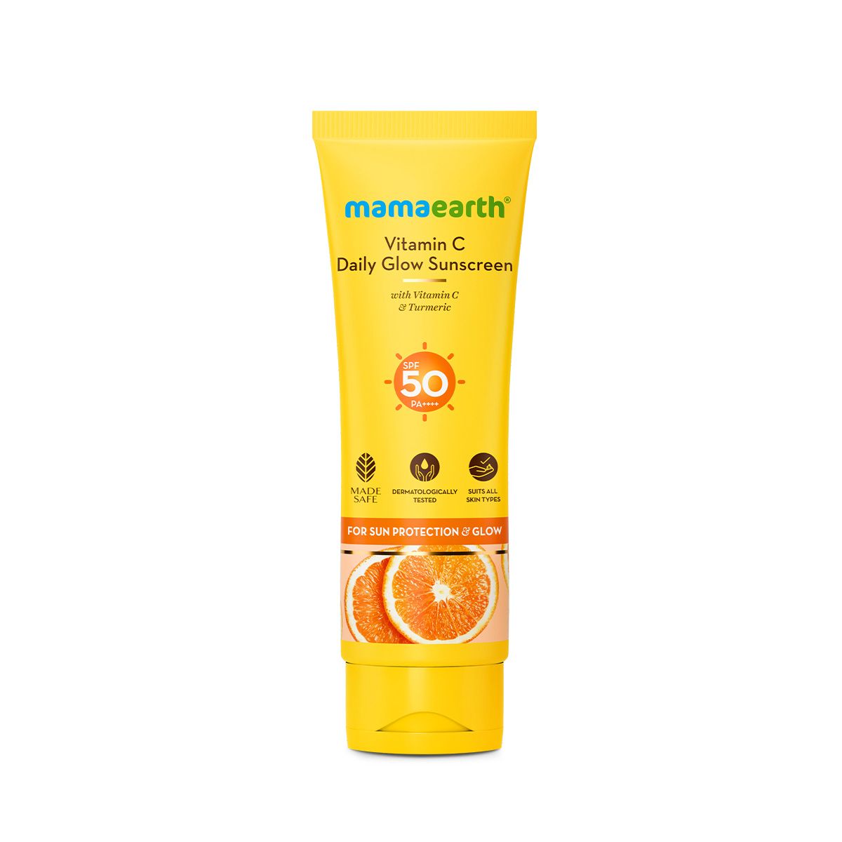Mamaearth Vitamin C Daily Glow Sunscreen with Vitamin C & Turmeric for Sun Protection & Glow, 125 g - Image 10 - Buy from Indicrest